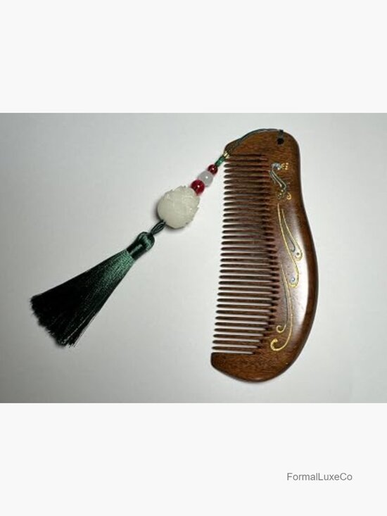 Handmade Natural Sandalwood Hair Comb, Anti-Static, Gift for Her main image 7